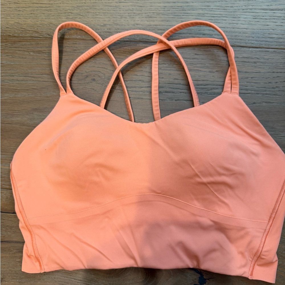 Lululemon Athletica Coral Strappy Sports Bra